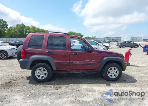 2002 Jeep Liberty Sport из США, поврежденный, VIN 1J4GL48K02W208750